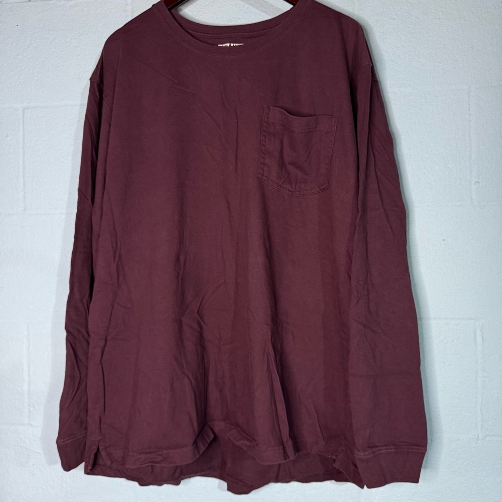 Duluth Trading Purple Long Sleeve Pocket Tee